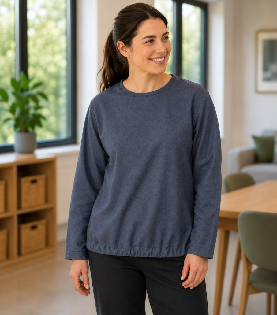 Anti uitkleed T-shirt volwassenen | Veiligheidsshirt voor de zorg. T-shirt voor mensen met dementie