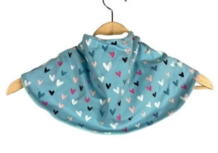 Slabsjaal-special bib-boef-blauw hartjes