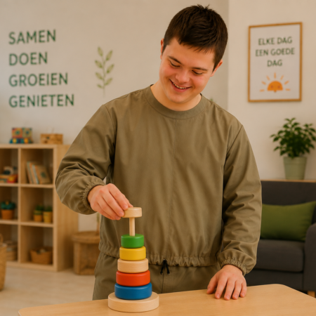 Anti scheurpak-extra sterke Cordura stof die geschikt is voor personen die hun kleding kapot scheuren of hierin bijten. Gozz4all - VAPH terugbetaling