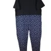 Pyjama-hansop-huispak-jumpy navy bloem