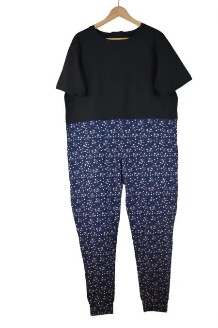 Pyjama-hansop-house-suit-jumpy navy flower