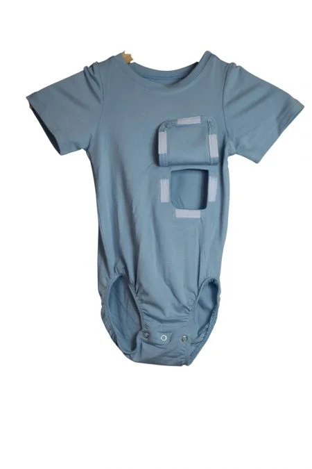 Body wrap fully open light blue