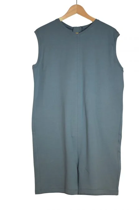 Body met korte pijp-hansop-uitkleed gedrag unisex petrol