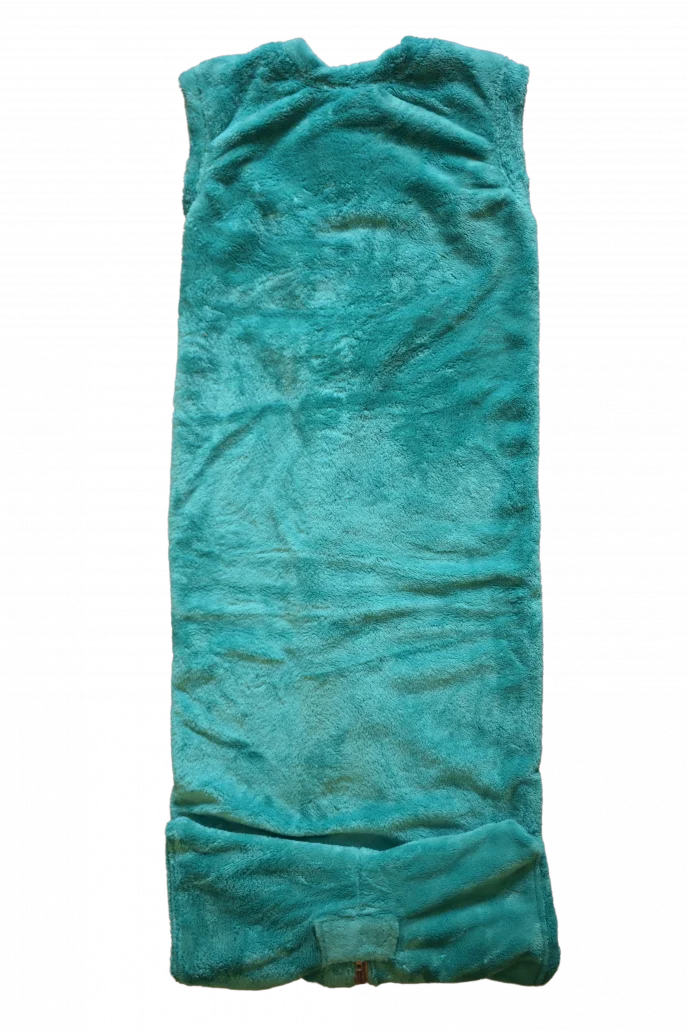 sale-slaapzak-128-134-microfiber-pastel groen