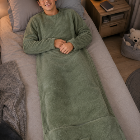 Sleeping bag XL large sizes-long sleeve mid-season mint