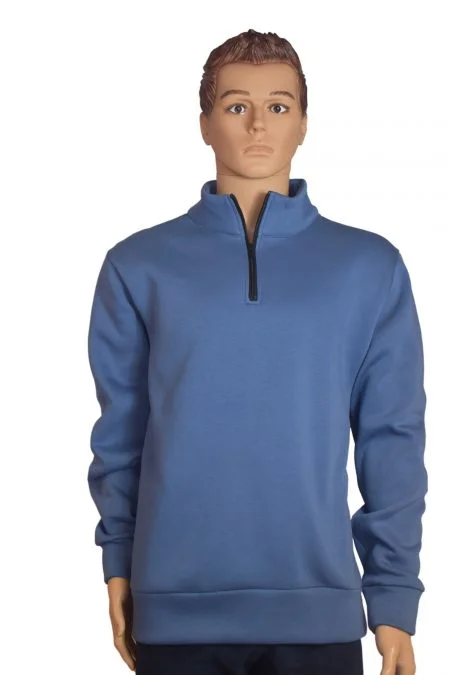 Sweater-trui met korte rits tot maat 8 XL - Afbeelding 2