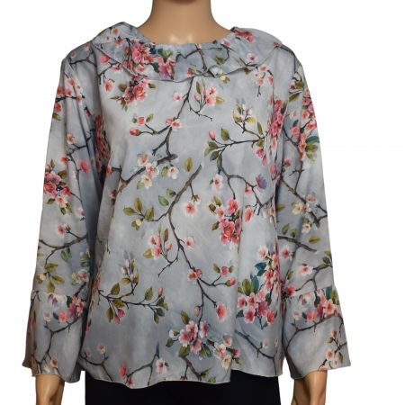 Blouse-tuniek dames bloesem-tot 5 XL