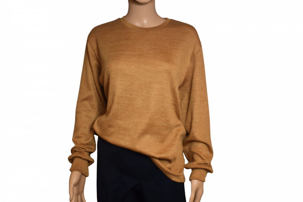 Jumper round neck ochre size 5XL