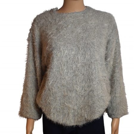 Super zachte trui grijs-tot maat 5XL