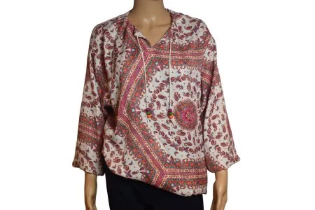 Blouse-tuniek dames mandala-tot 5 XL