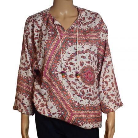 Blouse-tuniek dames mandala-tot 5 XL