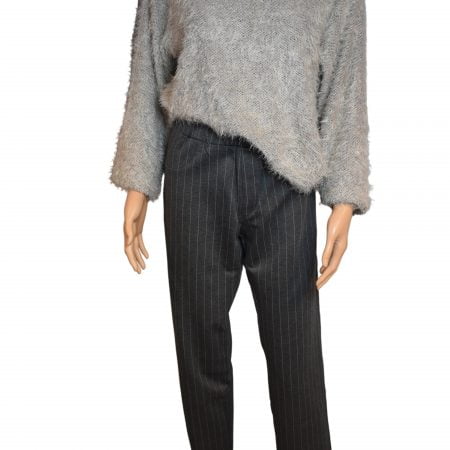 Pantalon stretch femme - également grandes tailles Rayure grise