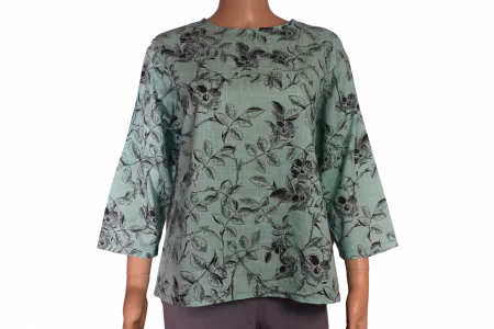 Blouse-tuniek dames mint klassiek-tot 5 XL