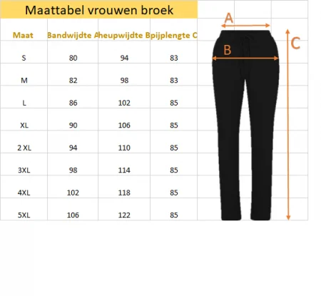 Stretch broek vrouw -ook grote maten grijs - Afbeelding 4