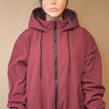 Softshell-Jacke anpassungsfähig-Bordeaux