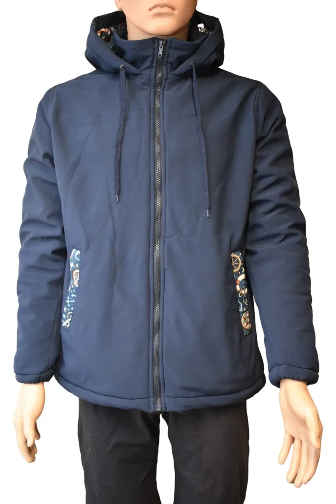 Softshell-Jacke anpassungsfähig-Navy