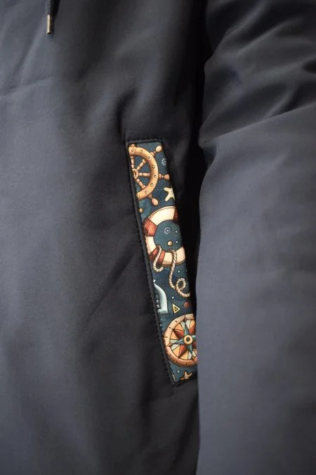 Softshell jas aanpasbaar-Navy – Image 2