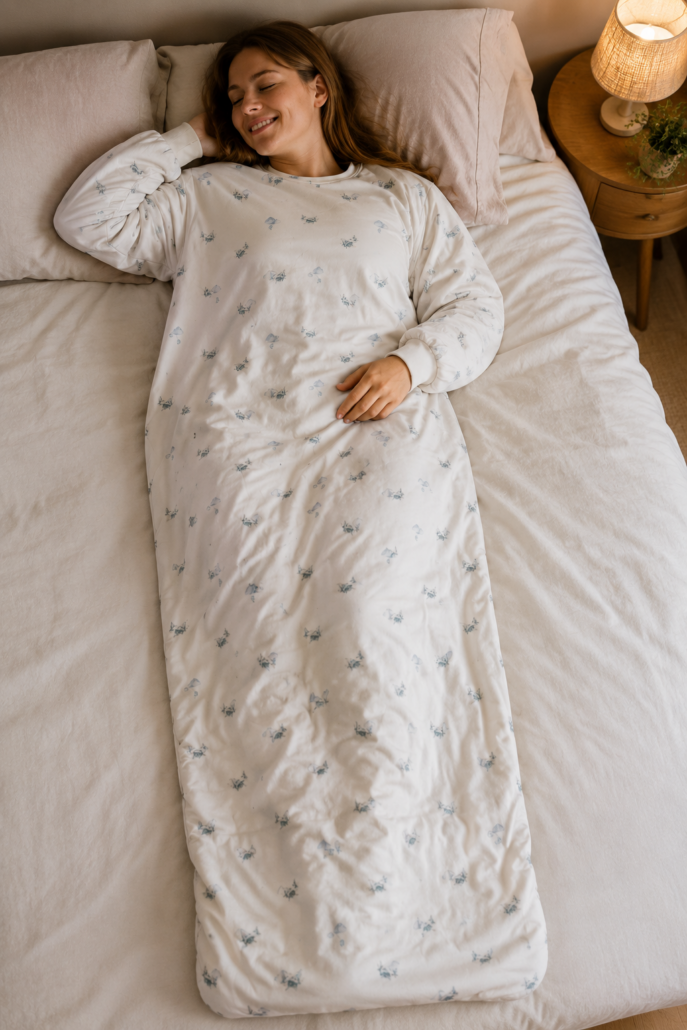 slaapzak-sleepingbag-rits-voor-of-achteraan-grote maten