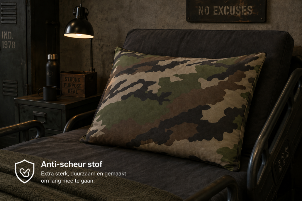 Hoofdkussen anti pluk/scheur - Army camouflage- dwangmatig gedrag-scheurgedrag-Plukgedrag-Afmeting: 60 cm x 70 cm, gozz4all.com