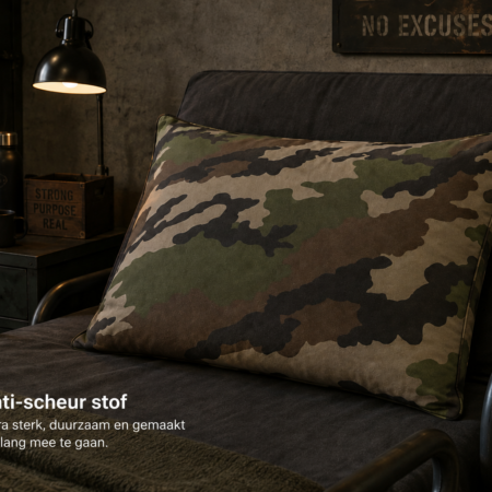 Hoofdkussen anti pluk/scheur - Army camouflage- dwangmatig gedrag-scheurgedrag-Plukgedrag-Afmeting: 60 cm x 70 cm, gozz4all.com