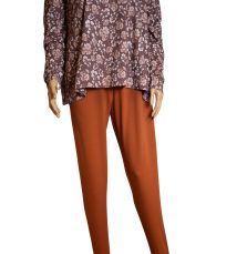 Pyjama/Onesie/hansop met voet - grote maten- Briquet in 1 stuk. Smeer en uitkleedgedrag. Incontinentie, aangepaste kleding, rits op de rug, Gozz4all