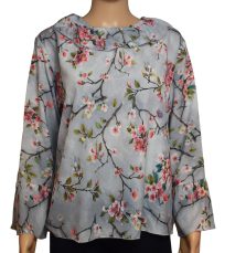 Blouse-tuniek dames bloesem-tot 5 XL
