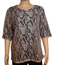 Blouse-tuniek dames kant-tot 5 XL