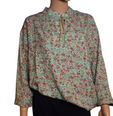 Blouse-tuniek dames mint-tot 5 XL