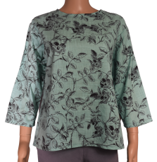 Blouse-tuniek dames mint klassiek-tot 5 XL