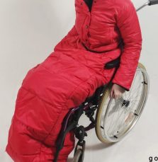 Rolstoelcape unisex-tot 5xl Rood- Ook grote maten