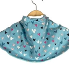 Sjaaltje blauw hartjes