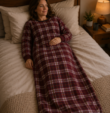 Slaapzak grote maten-Flanel- Slaapkleding volwassenen